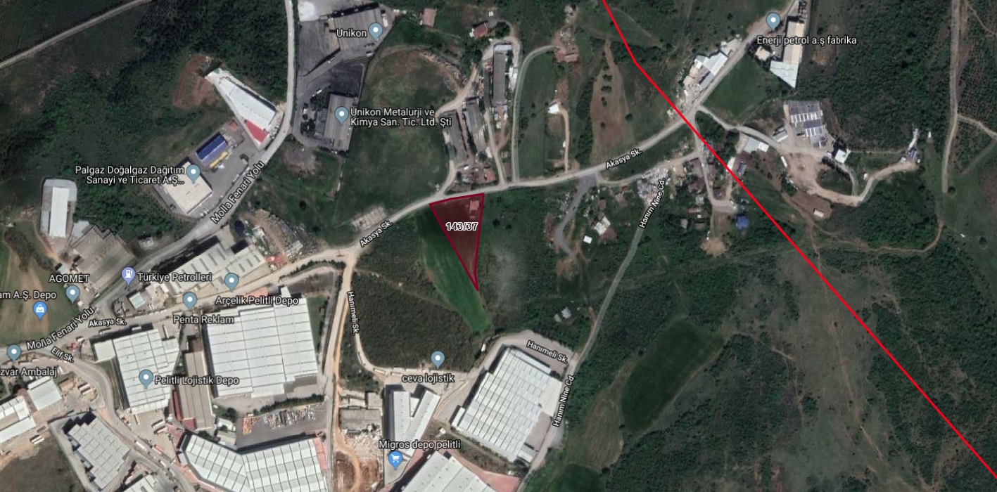 GEBZE PELİTLİ KÖYÜ MÜSTAKİL SANAYİ İMARLI - Kocaeli, Gebze