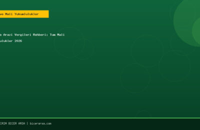 Arsa ve Arazi Vergileri Rehberi: Tüm Mali Yükümlülükler 2026