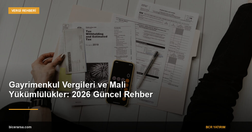 Gayrimenkul Vergileri ve Mali Yükümlülükler: 2026 Güncel Rehber