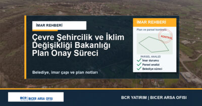 Çevre Şehircilik ve İklim Değişikliği Bakanlığı Plan Onay Süreci