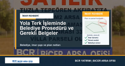 Yola Terk İşleminde Belediye Prosedürü ve Gerekli Belgeler