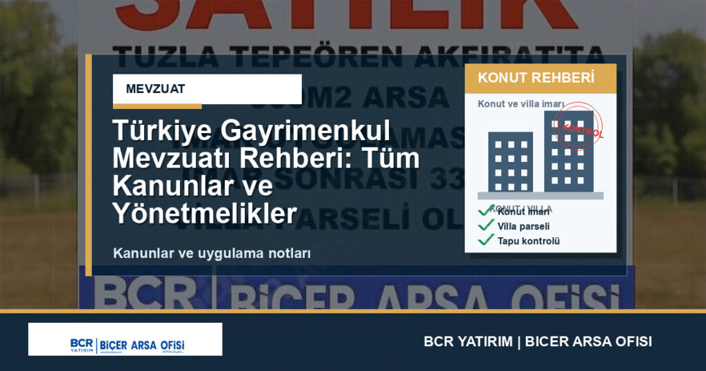 Türkiye Gayrimenkul Mevzuatı Rehberi: Tüm Kanunlar ve Yönetmelikler
