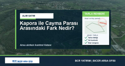 Kapora ile Cayma Parası Arasındaki Fark Nedir?
