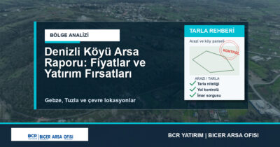 Denizli Köyü Arsa Raporu: Fiyatlar ve Yatırım Fırsatları