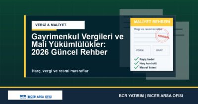 Gayrimenkul Vergileri ve Mali Yükümlülükler: 2026 Güncel Rehber