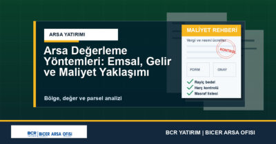 Arsa Değerleme Yöntemleri: Emsal, Gelir ve Maliyet Yaklaşımı