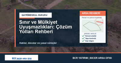 Sınır ve Mülkiyet Uyuşmazlıkları: Çözüm Yolları Rehberi