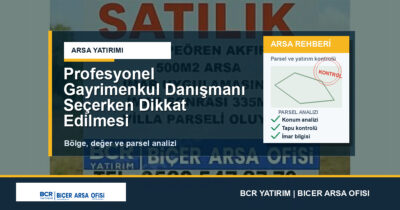 Profesyonel Gayrimenkul Danışmanı Seçerken Dikkat Edilmesi Gerekenler