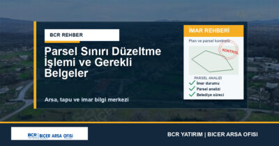 Parsel Sınırı Düzeltme İşlemi ve Gerekli Belgeler