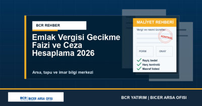 Emlak Vergisi Gecikme Faizi ve Ceza Hesaplama 2026