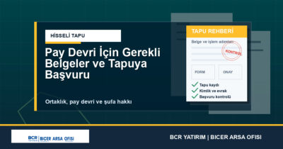 Pay Devri İçin Gerekli Belgeler ve Tapuya Başvuru
