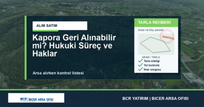 Kapora Geri Alınabilir mi? Hukuki Süreç ve Haklar