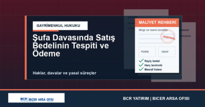 Şufa Davasında Satış Bedelinin Tespiti ve Ödeme