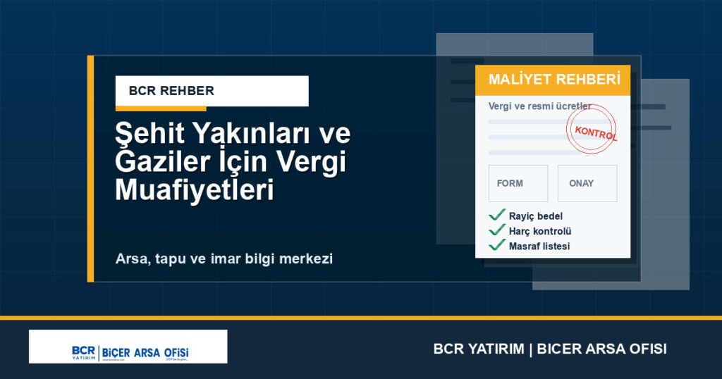 Şehit Yakınları ve Gaziler İçin Vergi Muafiyetleri