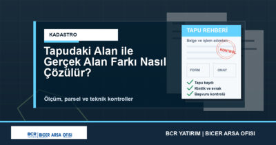 Tapudaki Alan ile Gerçek Alan Farkı Nasıl Çözülür?