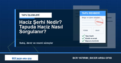 Haciz Şerhi Nedir? Tapuda Haciz Nasıl Sorgulanır?