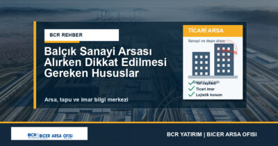 Balçık Sanayi Arsası Alırken Dikkat Edilmesi Gereken Hususlar