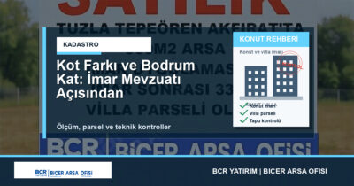 Kot Farkı ve Bodrum Kat: İmar Mevzuatı Açısından